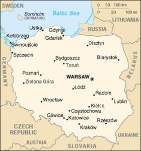 carte de la Pologne