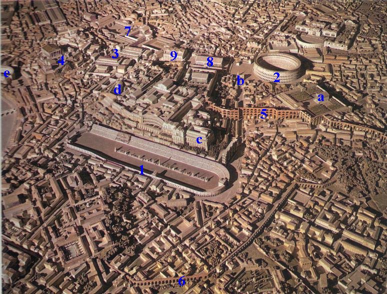 Rome vers 350 ap.J.C. - Museo della Civilt Romana - Rome